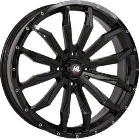 HIGH LIFTER WHEEL HL21 FRONT/REAR GLOSS BLACK 22X7 4/156 4+3 +10 MM PART # 22HL21-1256