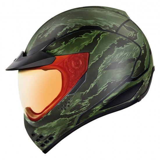 ICON DOMAIN LUCKY LID 4 RED HELMET ICON DOMAIN LUCKY LID 4 RED HELMET