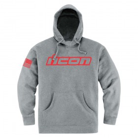 ICON HOODIES CLASICON GREY HEATHER JACKET