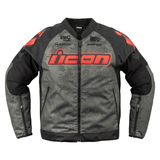 ICON OVERLORD3 MAGNACROSS GREY JACKET