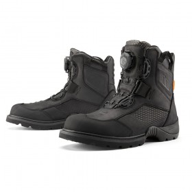 ICON STORMHAWK WATERPROOF BLACK BOOTS