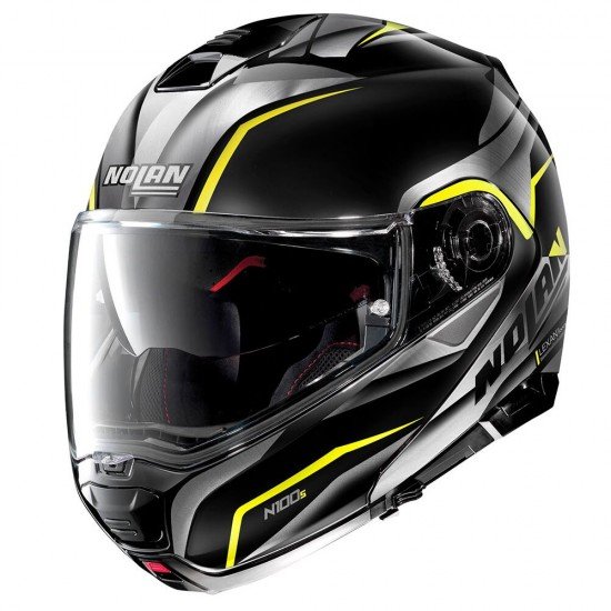 Nolan N100-5 Balteus N-com Yellow Glossy Black Modular Helmet