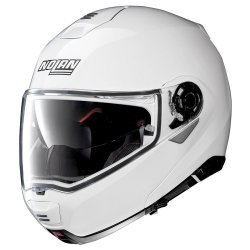Nolan N100.5 Classic N-com Metal White Modular Helmet