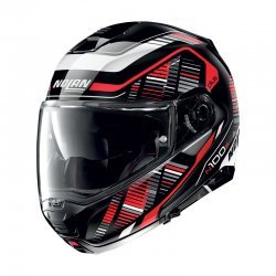 Nolan N100-5 Plus Starboard N-com Black Red Helmet
