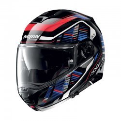 Nolan N100-5 Plus Starboard N-com Blue Red Helmet