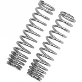PROGRESSIVE SHOCK SPRINGS - 12/412-SERIES - CHROME - 90-130 LB/IN PART # 03-1367C