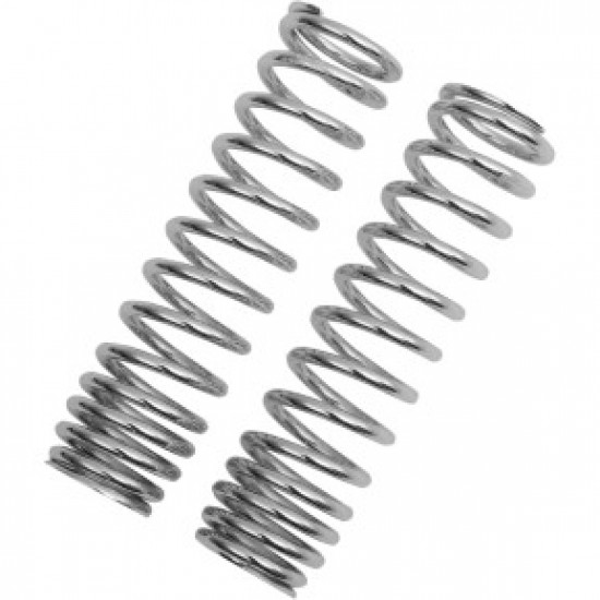 PROGRESSIVE SHOCK SPRINGS - 12/412-SERIES - CHROME - 90-130 LB/IN PART # 03-1367C