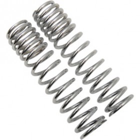 PROGRESSIVE SHOCK SPRINGS - 12/412-SERIES - CHROME - 105-150 LB/IN PART # 03-1368C