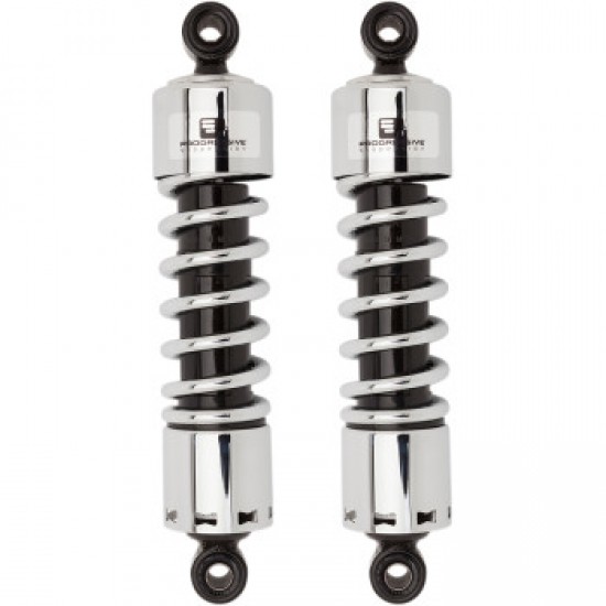 PROGRESSIVE 412 SERIES SHOCK - 12 - STANDARD - CHROME - DYNA PART # 412-4036C PROGRESSIVE 412 SERIES SHOCK - 12 - STANDARD - CHROME - DYNA PART # 412-4036C