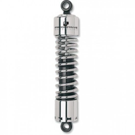 PROGRESSIVE 412 SERIES SHOCK - 11 - HEAVY DUTY - CHROME - H-D PART # 412-4045C
