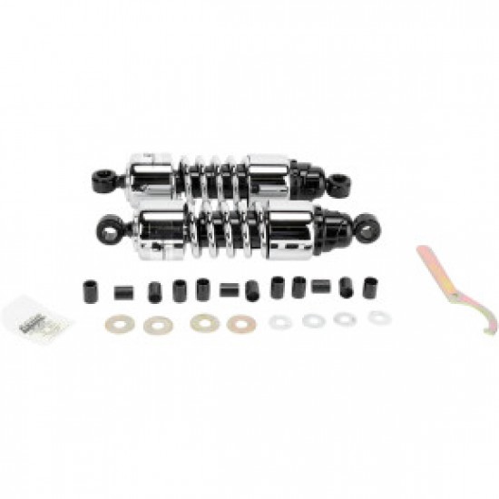 PROGRESSIVE SHOCKS - 412 CRUISER SERIES - CHROME - 11.5 - STANDARD PART # 412-4202C PROGRESSIVE SHOCKS - 412 CRUISER SERIES - CHROME - 11.5 - STANDARD PART # 412-4202C