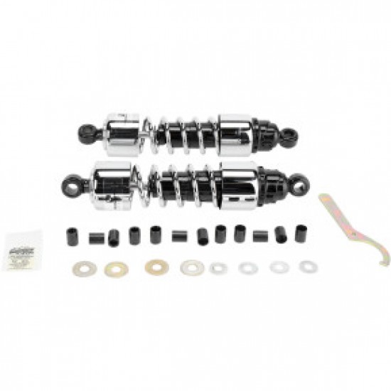 PROGRESSIVE SHOCKS - 412 CRUISER SERIES - CHROME - 12.5 - STANDARD/HEAVY DUTY PART # 412-4207C PROGRESSIVE SHOCKS - 412 CRUISER SERIES - CHROME - 12.5 - STANDARD/HEAVY DUTY PART # 412-4207C