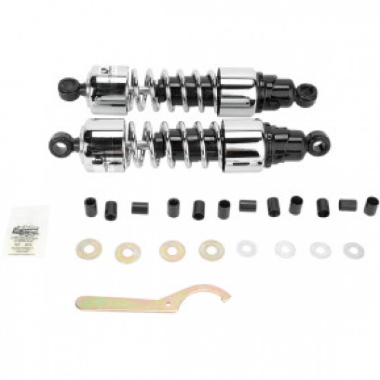 PROGRESSIVE SHOCKS - 412 CRUISER SERIES - CHROME - 13 - STANDARD/HEAVY DUTY PART # 412-4210C PROGRESSIVE SHOCKS - 412 CRUISER SERIES - CHROME - 13 - STANDARD/HEAVY DUTY PART # 412-4210C