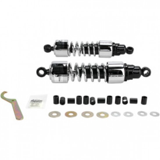PROGRESSIVE SHOCKS - 412 CRUISER SERIES - CHROME - 13 - STANDARD/HEAVY DUTY PART # 412-4211C PROGRESSIVE SHOCKS - 412 CRUISER SERIES - CHROME - 13 - STANDARD/HEAVY DUTY PART # 412-4211C