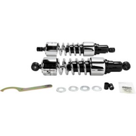 PROGRESSIVE SHOCKS - 412 CRUISER SERIES - CHROME - 13.5 - HEAVY DUTY PART # 412-4223C