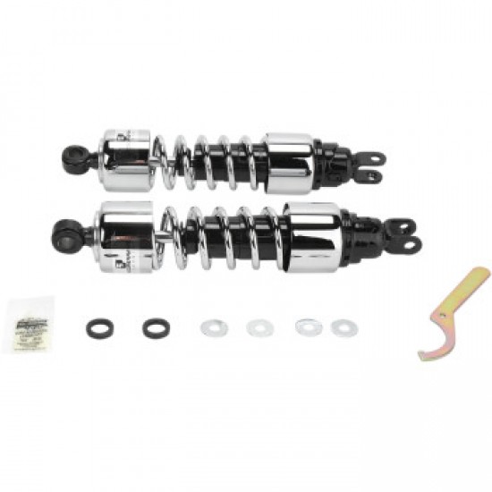 PROGRESSIVE SHOCKS - 412 CRUISER SERIES - CHROME - 13 - HEAVY DUTY PART # 412-4224C PROGRESSIVE SHOCKS - 412 CRUISER SERIES - CHROME - 13 - HEAVY DUTY PART # 412-4224C