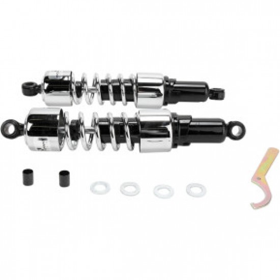 PROGRESSIVE SHOCKS - 412 CRUISER SERIES - CHROME - 14.25 - HEAVY DUTY PART # 412-4226C PROGRESSIVE SHOCKS - 412 CRUISER SERIES - CHROME - 14.25 - HEAVY DUTY PART # 412-4226C