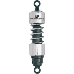 PROGRESSIVE SHOCKS - 412 CRUISER SERIES - CHROME - 12 - STANDARD PART # 412-4238C