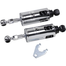 PROGRESSIVE 422 SERIES ADJUSTABLE SHOCKS - CHROME - HEAVY-DUTY PART # 422-4001C