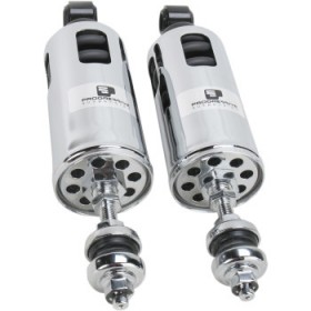 PROGRESSIVE 422 SERIES ADJUSTABLE SHOCKS - CHROME - HEAVY-DUTY PART # 422-4002C