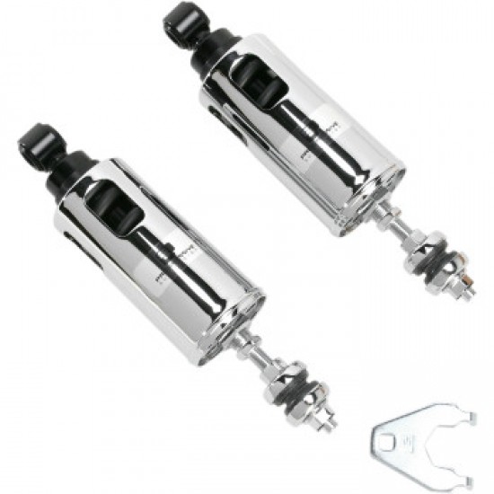 PROGRESSIVE 422 SERIES ADJUSTABLE SHOCKS - CHROME - STANDARD PART # 422-4037C