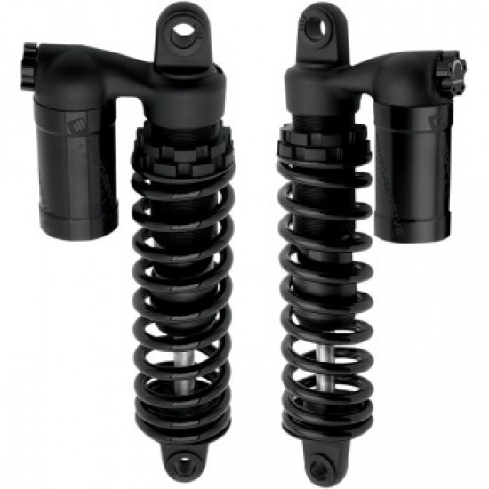 PROGRESSIVE 970 SERIES PIGGYBACK SHOCKS - GLOSS BLACK/MATTE BLACK 13.50 PART # 970-1010B