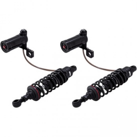 PROGRESSIVE 990 SERIES SHOCKS WITH REMOTE RESERVOIR - BLACK - HEAVY-DUTY - 12 PART # 990-2002
