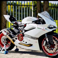 Racefit Black Edition Titanium Carbon Fibre Slip On Exhaust For Ducati 959 Panigale