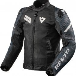 Revit Apex Air H2O Motorcycle Textile Black White Jacket