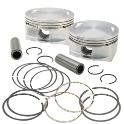 S&S Cycle 106 Big Bore Forged Pistons For 2007-16 Hd Big Twins 3.927 +.010 Bore Part # 106-4416