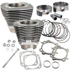 S&S Cycle 124 Standard Compression 4-1/8 Big Bore Kit For 2007-16 Big Twins-Stone Gray FinishPart # 910-0469