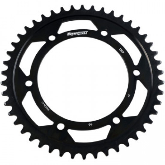 SUPERSPROX EDGE REAR SPROCKET - BLACK - 46 TOOTH # RFA-1307-46-BLK