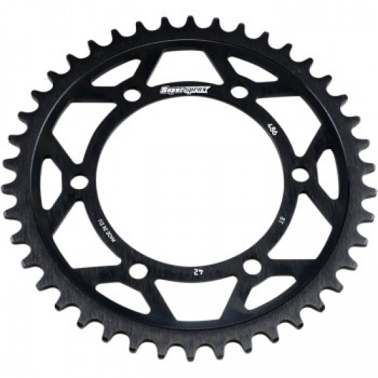 SUPERSPROX EDGE REAR SPROCKET - BLACK - 42 TOOTH # RFA-486-42-BLK