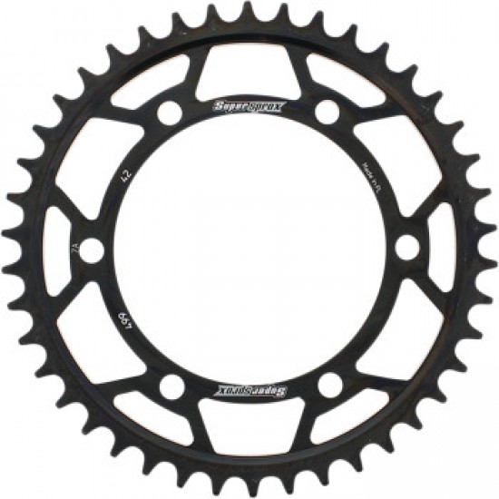 SUPERSPROX REAR SPROCKET - 42 TOOTH # RFE-499-42-BLK