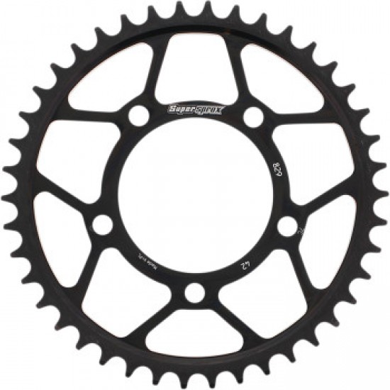 SUPERSPROX REAR SPROCKET - 42 TOOTH # RFE-829-42-BLK