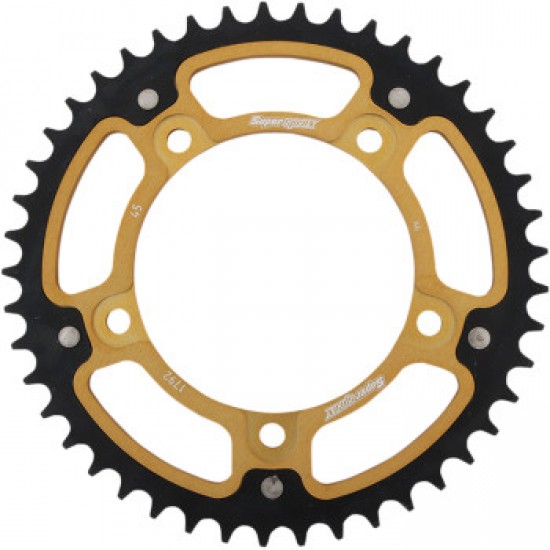 SUPERSPROX STEALTH REAR SPROCKET - 45 TOOTH - GOLD - SUZUKI/TRIUMPH # RST-1792-45-GLD