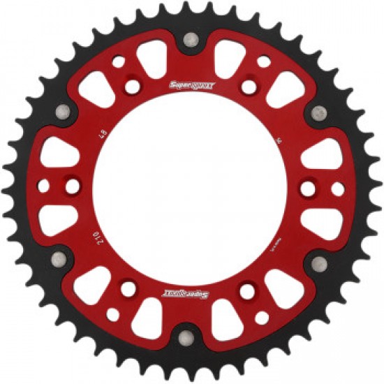 SUPERSPROX STEALTH REAR SPROCKET - 48 TOOTH - RED - HONDA # RST-210-48-RED