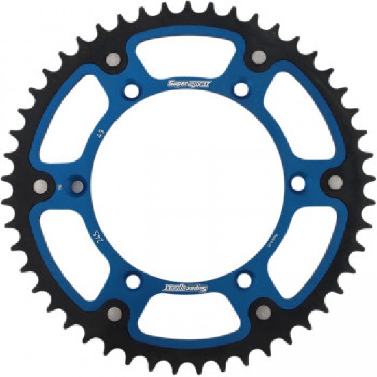 SUPERSPROX STEALTH REAR SPROCKET - 49 TOOTH - BLUE - YAMAHA # RST-245-49-BLU SUPERSPROX STEALTH REAR SPROCKET - 49 TOOTH - BLUE - YAMAHA # RST-245-49-BLU