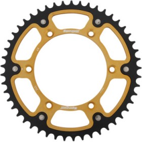 SUPERSPROX STEALTH REAR SPROCKET - 49 TOOTH - GOLD - YAMAHA # RST-245-49-GLD