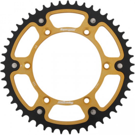 SUPERSPROX STEALTH REAR SPROCKET - 49 TOOTH - GOLD - YAMAHA # RST-245-49-GLD