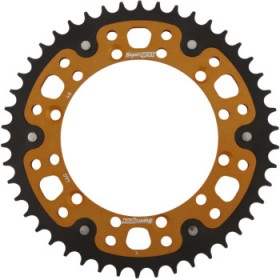 SUPERSPROX STEALTH REAR SPROCKET - 46 TOOTH - GOLD - KAWASAKI/SUZUKI # RST-460-46-GLD
