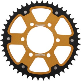 SUPERSPROX STEALTH REAR SPROCKET - 46 TOOTH - GOLD - KAWASAKI # RST-478-46-GLD