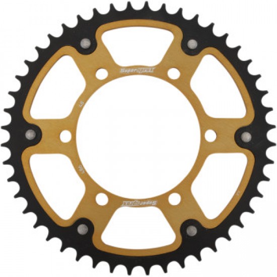 SUPERSPROX STEALTH REAR SPROCKET - 48 TOOTH - GOLD - KAWASAKI/YAMAHA/SUZUKI # RST-486-48-GLD SUPERSPROX STEALTH REAR SPROCKET - 48 TOOTH - GOLD - KAWASAKI/YAMAHA/SUZUKI # RST-486-48-GLD
