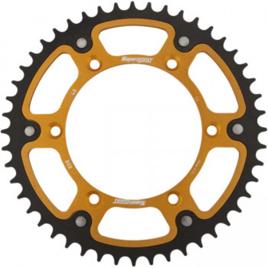 SUPERSPROX STEALTH REAR SPROCKET - 48 TOOTH - GOLD - KAWASAKI/SUZUKI # RST-808-48-GLD SUPERSPROX STEALTH REAR SPROCKET - 48 TOOTH - GOLD - KAWASAKI/SUZUKI # RST-808-48-GLD