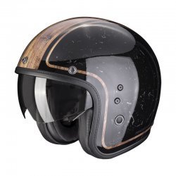 Scorpion Belfast Evo Retrol Black Brown Helmet