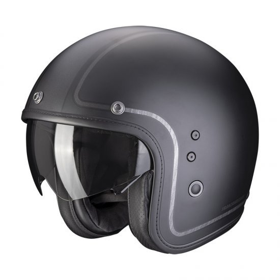 Scorpion Belfast Evo Retrol Black Silver Helmet