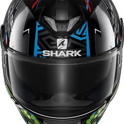 Shark Skwal 2 Noxxys Black Blue Green Full Face Helmet