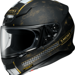 Shoe Iz-7 Terminus Black Gold Full Face Helmet