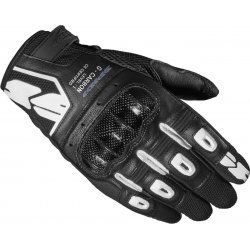  Spidi G-Carbon Black White Gloves