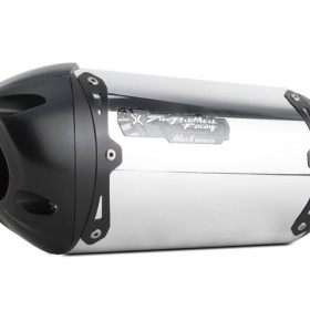 TWO BROTHER RACING BLACK SERIES ALUMINUM S1R FULL SYSTEM FOR KAWASAKI KLX250S/SF (2018-2020) / KLX300S/SM (2021+) PART # 005-5070106-S1B